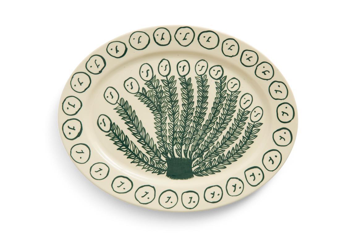 x Emma Kohlmann Olive Grove Oval fad - L36,5 cm.